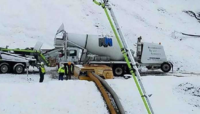 بتن ریزی در هوای سرد