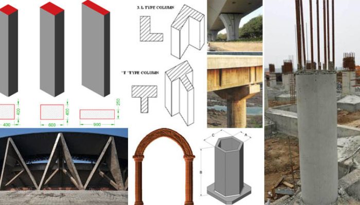 اجرای انواع ستون بتنی