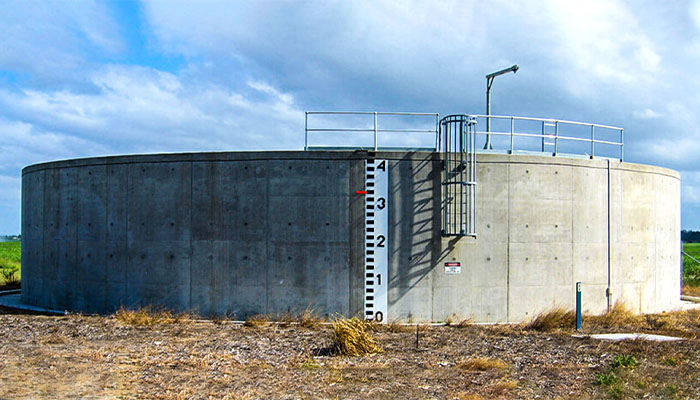 بتن پیش تنیده برای ساخت مخازن