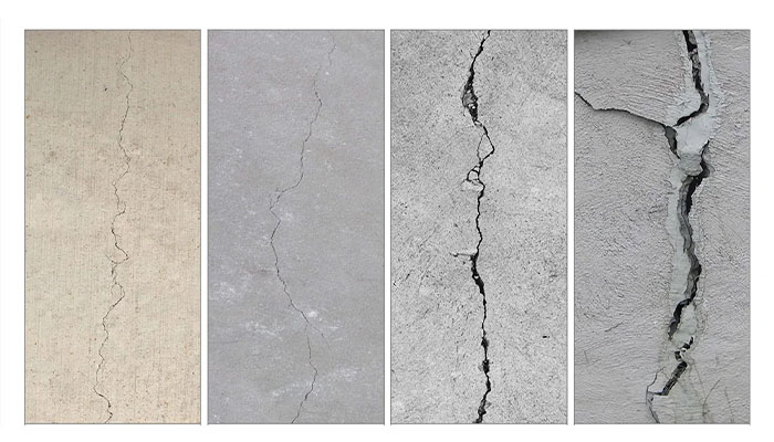 انواع ترک در بتن