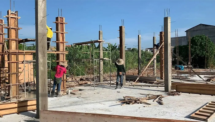 نحوه بتن ریزی ستون