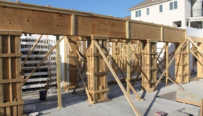 قالب بندی ستون بتنی