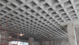 مقدار بتن مصرفی در سقف وافل