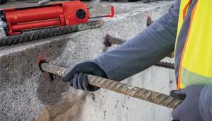 کاشت میلگرد در بتن