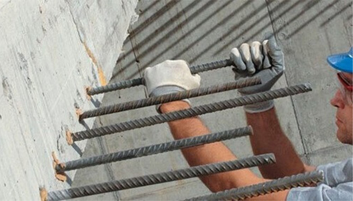 کاشت میلگرد در بتن